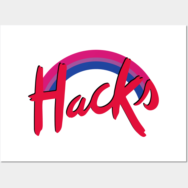 Hacks Bisexual Pride Wall Art by Emmikamikatze